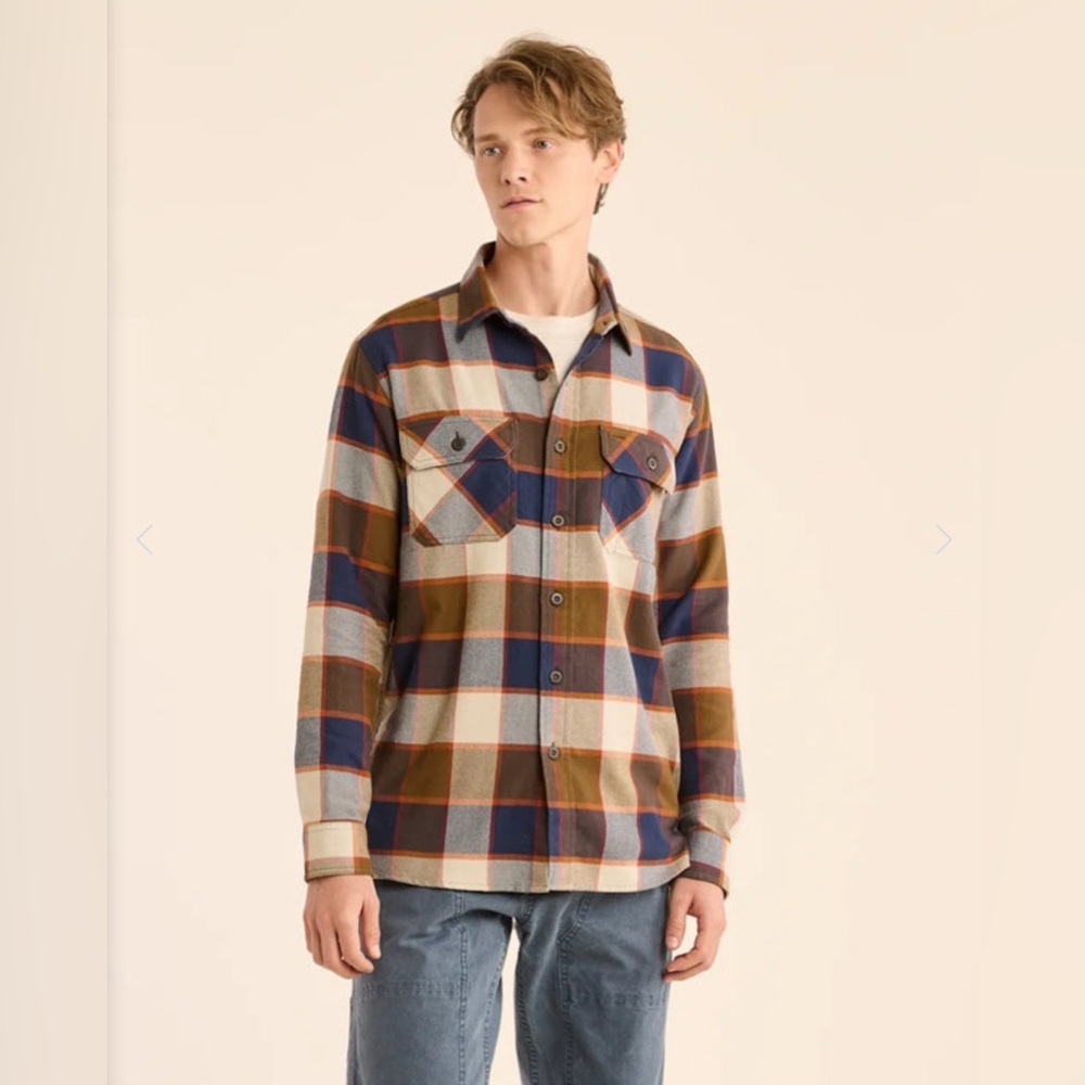 NWT PENDLETON Burnside Double Brushed Flannel 100… - image 1